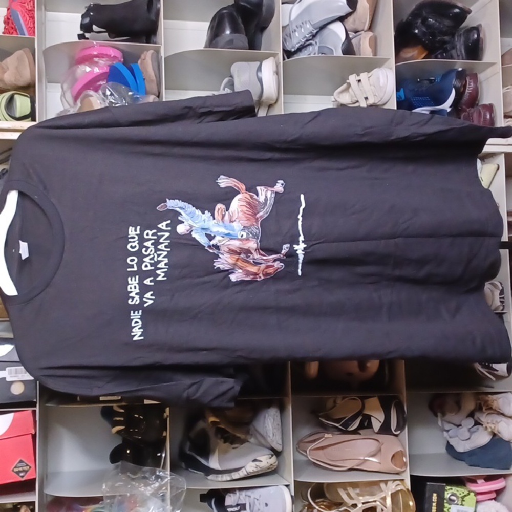 New Smart Blanks 100% cotton black tshirt size xl